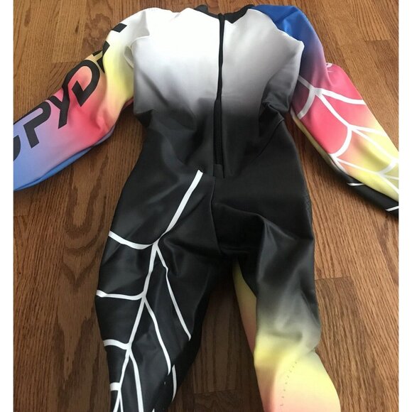 Spyder Ski Race Suit Womens Size Small S Black Pink Yellow Padded Skiing Ladies - Picture 5 of 9